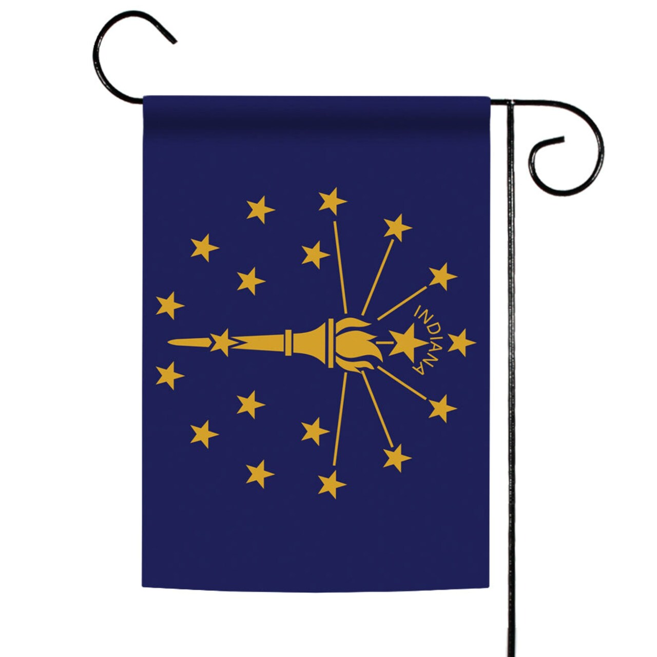 Toland Home Garden Blue and Gold Indiana State Outdoor Garden Flag 18" x 12.5"